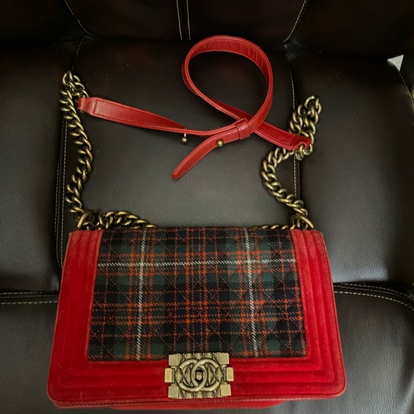 CHANEL Matrasse Boy Plaid Bag - Picture 1 of 10